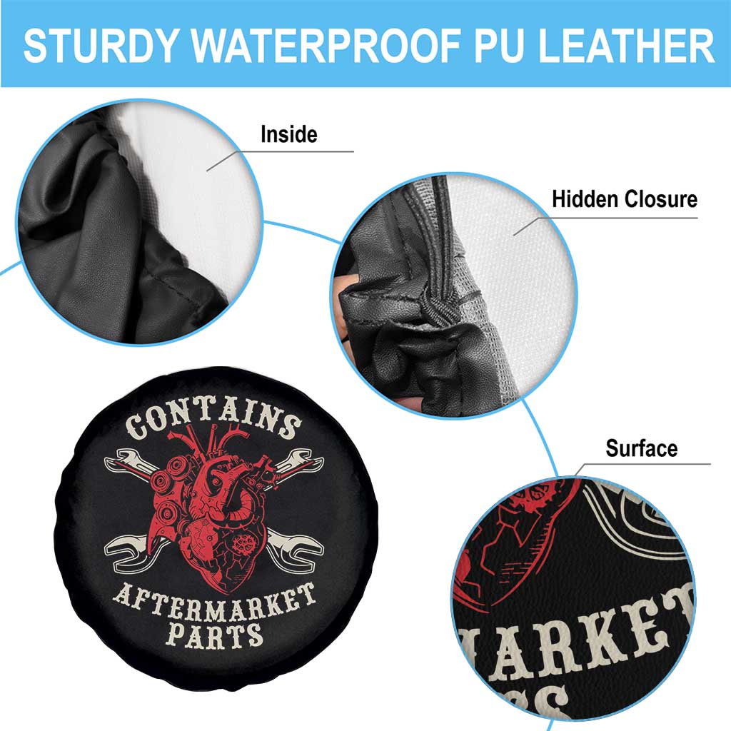 Funny Heart Surgery Spare Tire Cover Contains Aftermarket Parts TS11 Print Your Wear