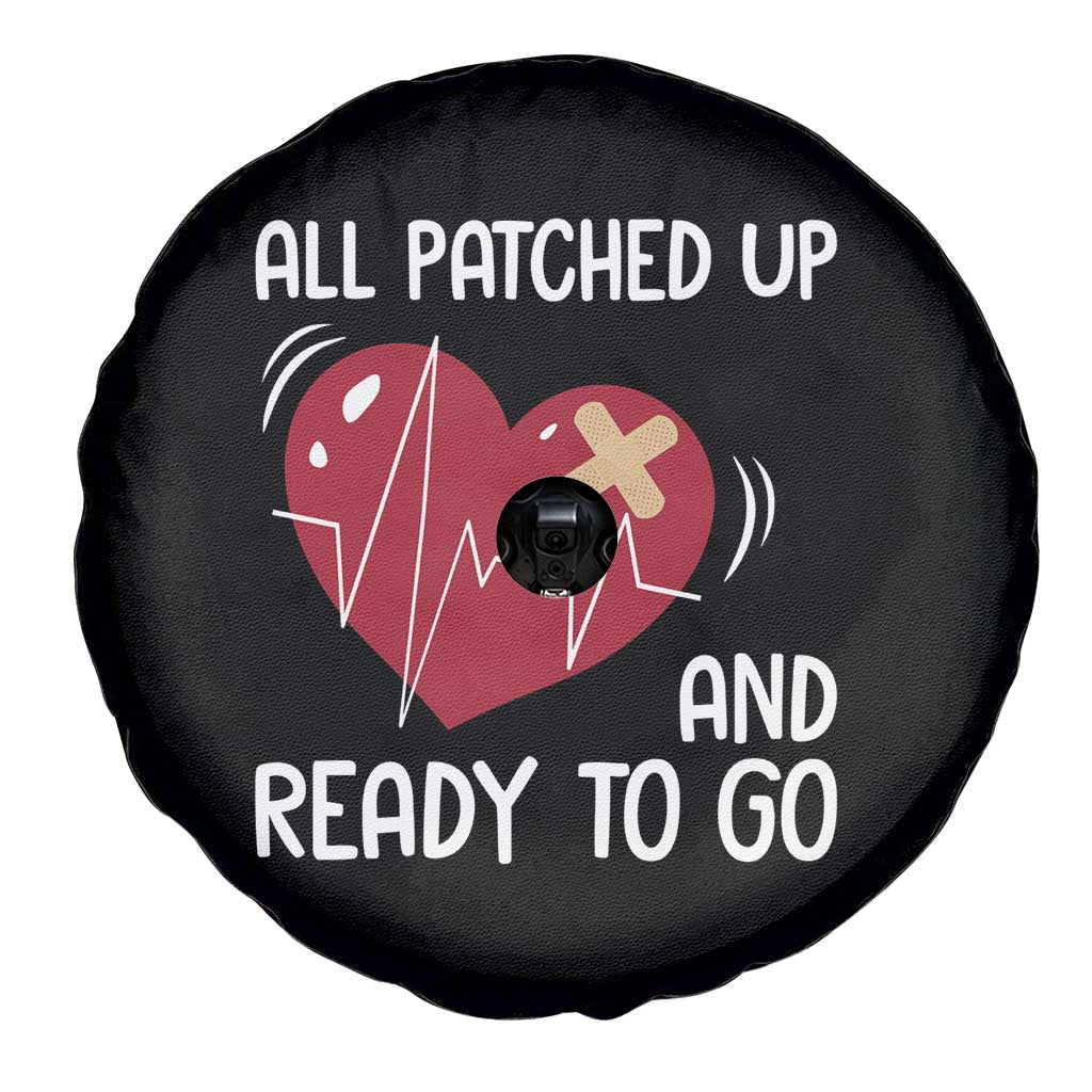 Funny Heart Surgery Recovery Survivor Spare Tire Cover All Patched Up And Ready To Go CHD Awareness TS11 Print Your Wear