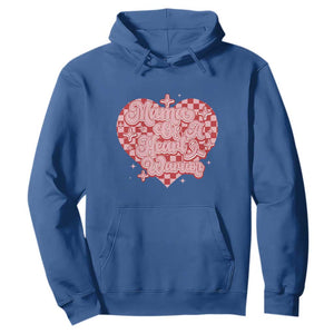 Mama Of A Heart Warrior Hoodie CHD Awareness Retro Red Checkered Heart TS11 Royal Blue Print Your Wear