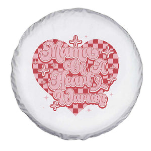 Mama Of A Heart Warrior Spare Tire Cover CHD Awareness Retro Red Checkered Heart TS11 Print Your Wear