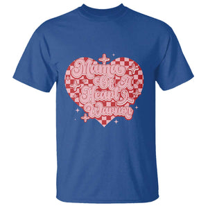 Mama Of A Heart Warrior T Shirt CHD Awareness Retro Red Checkered Heart TS11 Royal Blue Print Your Wear