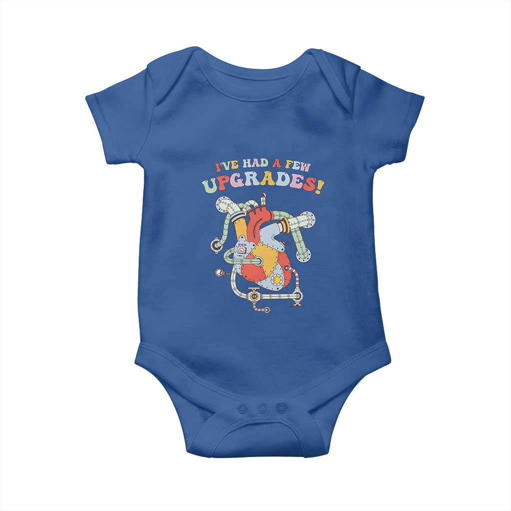 Congenital Heart Disease CHD Awareness Baby Onesie I've Had A Few Upgrades Mechanic Toy Heart TS11 Royal Blue Print Your Wear