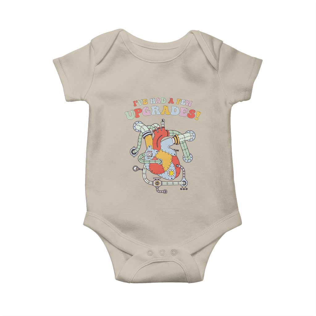 Congenital Heart Disease CHD Awareness Baby Onesie I've Had A Few Upgrades Mechanic Toy Heart TS11 Sand Print Your Wear