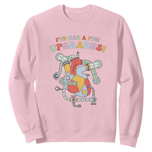 Congenital Heart Disease CHD Awareness Sweatshirt I've Had A Few Upgrades Mechanic Toy Heart TS11 Light Pink Print Your Wear