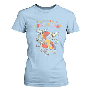 Congenital Heart Disease CHD Awareness T Shirt For Women I've Had A Few Upgrades Mechanic Toy Heart TS11 Light Blue Print Your Wear