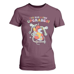 Congenital Heart Disease CHD Awareness T Shirt For Women I've Had A Few Upgrades Mechanic Toy Heart TS11 Maroon Print Your Wear
