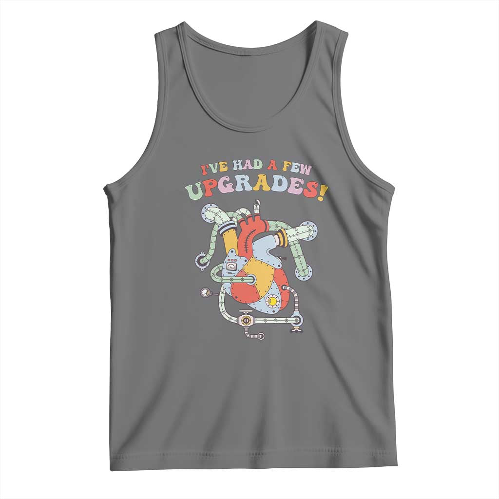Congenital Heart Disease CHD Awareness Tank Top I've Had A Few Upgrades Mechanic Toy Heart TS11 Black Heather Print Your Wear