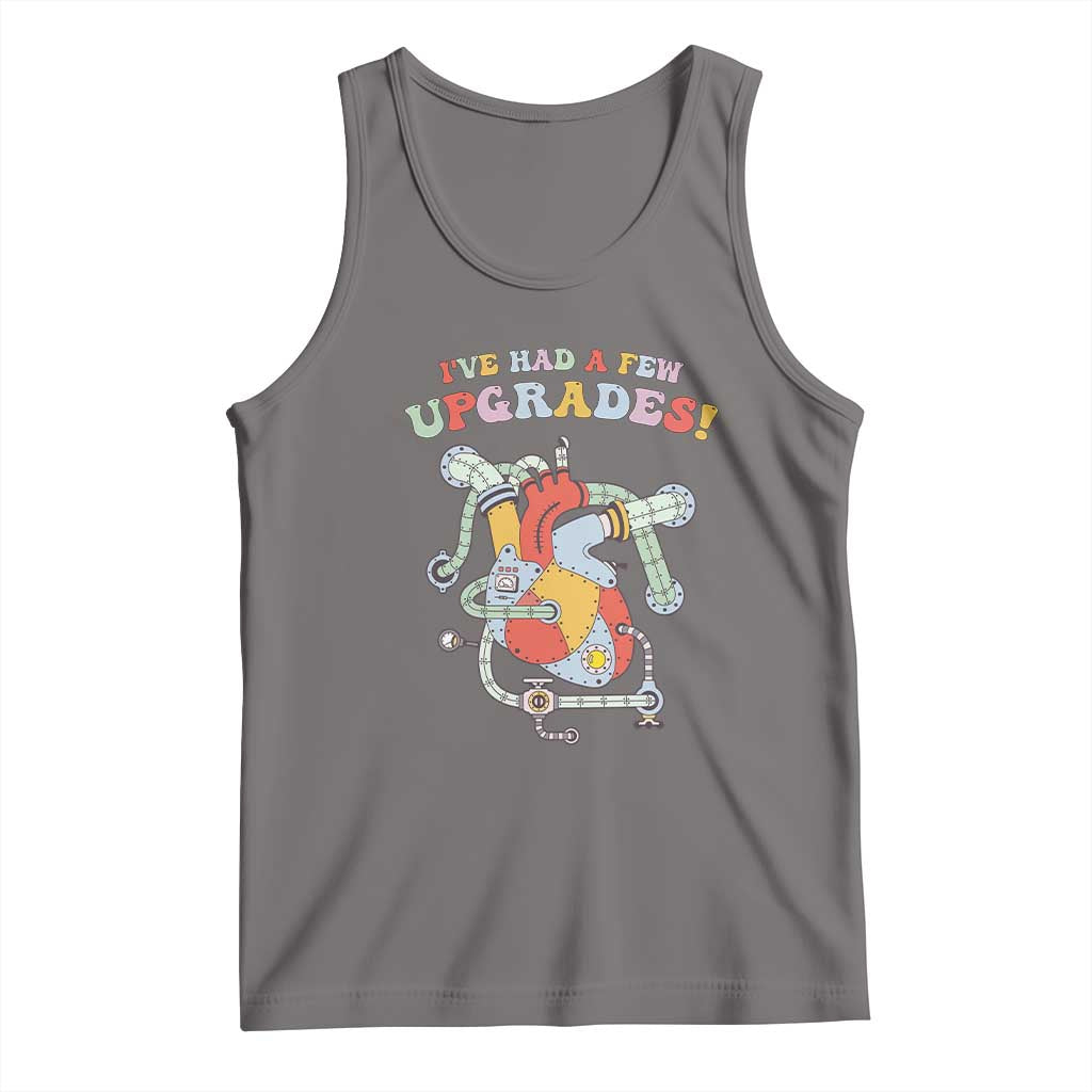 Congenital Heart Disease CHD Awareness Tank Top I've Had A Few Upgrades Mechanic Toy Heart TS11 Deep Heather Print Your Wear