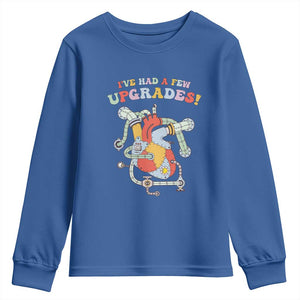 Congenital Heart Disease CHD Awareness Youth Sweatshirt I've Had A Few Upgrades Mechanic Toy Heart TS11 Royal Blue Print Your Wear