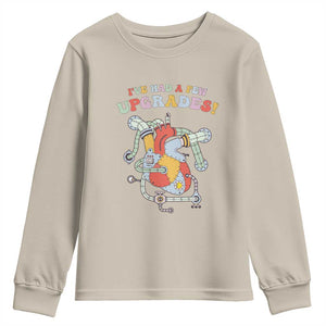 Congenital Heart Disease CHD Awareness Youth Sweatshirt I've Had A Few Upgrades Mechanic Toy Heart TS11 Sand Print Your Wear