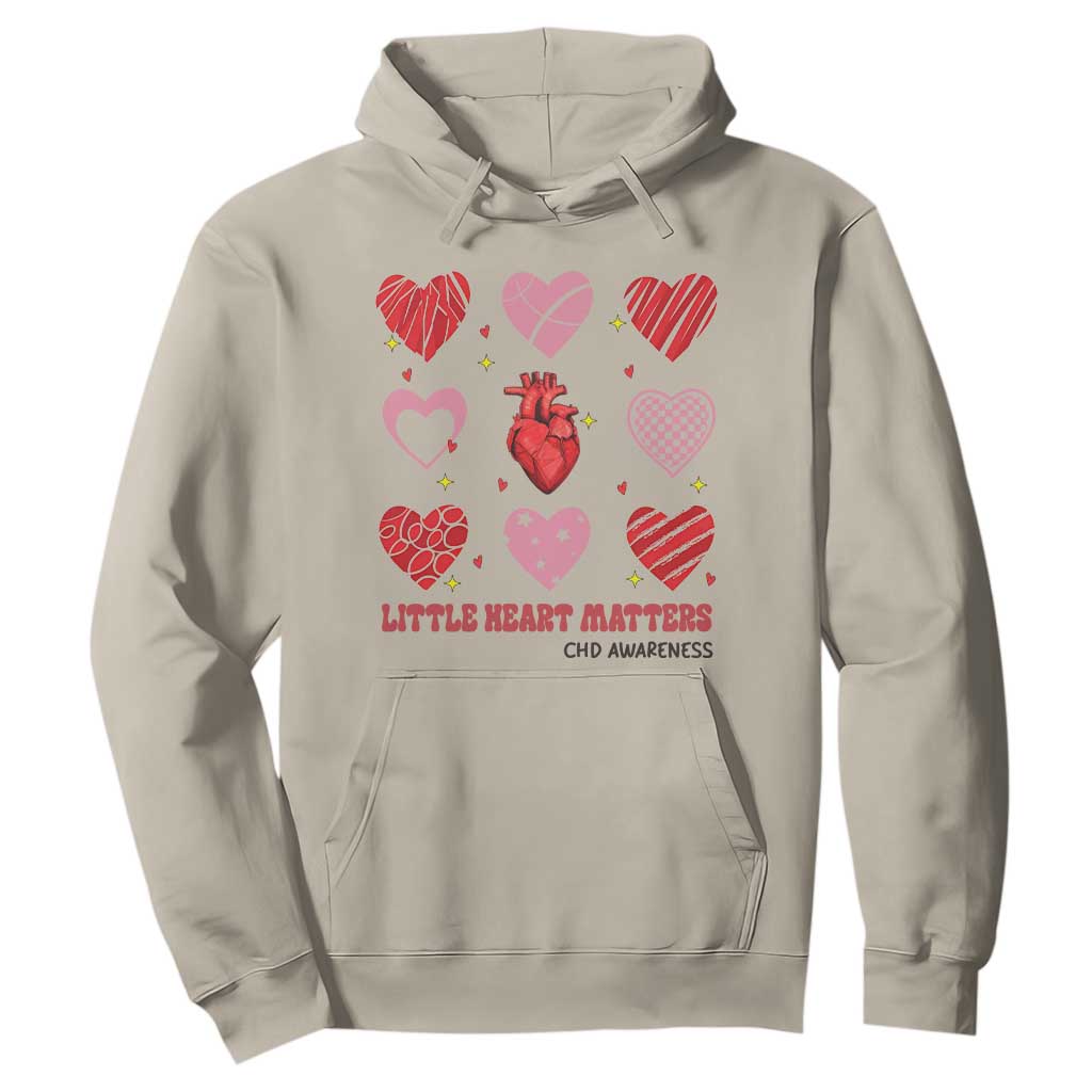 Congenital Heart Disease CHD Awareness Hoodie Little Heart Matters TS11 Sand Print Your Wear