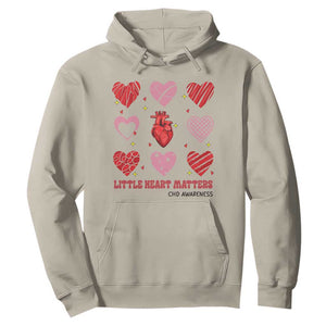 Congenital Heart Disease CHD Awareness Hoodie Little Heart Matters TS11 Sand Print Your Wear