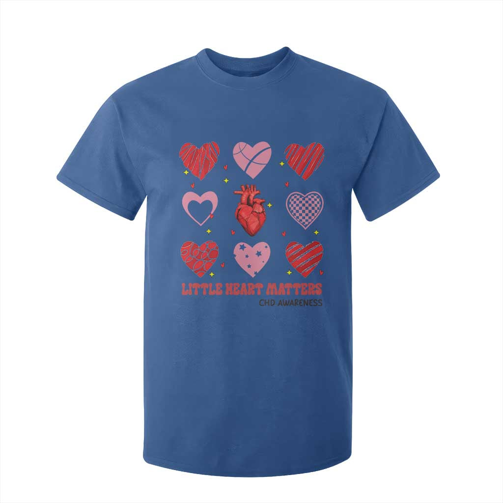 Congenital Heart Disease CHD Awareness T Shirt For Kid Little Heart Matters TS11 Royal Blue Print Your Wear