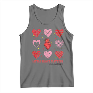 Congenital Heart Disease CHD Awareness Tank Top Little Heart Matters TS11 Black Heather Print Your Wear