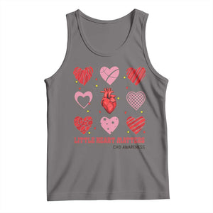 Congenital Heart Disease CHD Awareness Tank Top Little Heart Matters TS11 Deep Heather Print Your Wear