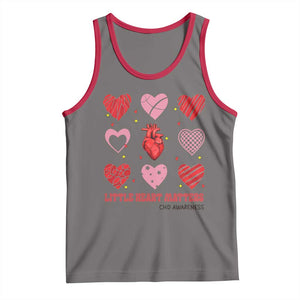 Congenital Heart Disease CHD Awareness Tank Top Little Heart Matters TS11 Deep Heather Red Print Your Wear