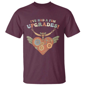 Congenital Heart Disease CHD Awareness T Shirt I've Had A Few Upgrades Toy Heart TS11 Maroon Print Your Wear