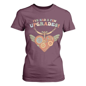 Congenital Heart Disease CHD Awareness T Shirt For Women I've Had A Few Upgrades Toy Heart TS11 Maroon Print Your Wear