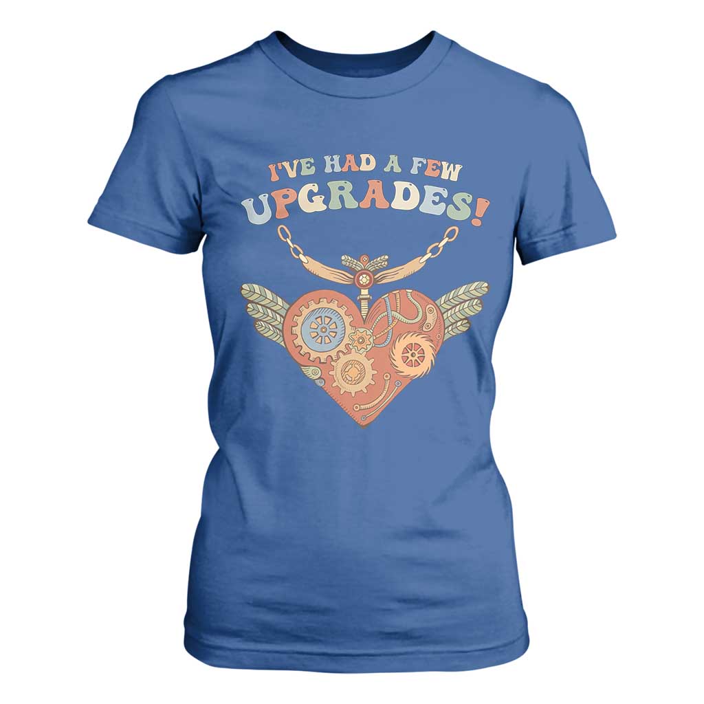 Congenital Heart Disease CHD Awareness T Shirt For Women I've Had A Few Upgrades Toy Heart TS11 Royal Blue Print Your Wear