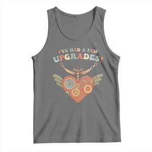 Congenital Heart Disease CHD Awareness Tank Top I've Had A Few Upgrades Toy Heart TS11 Black Heather Print Your Wear
