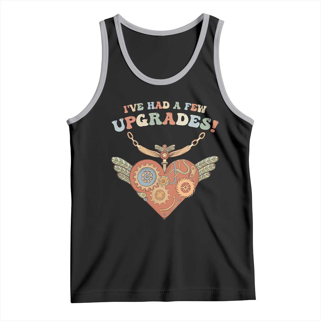 Congenital Heart Disease CHD Awareness Tank Top I've Had A Few Upgrades Toy Heart TS11 Black Athletic Heather Print Your Wear