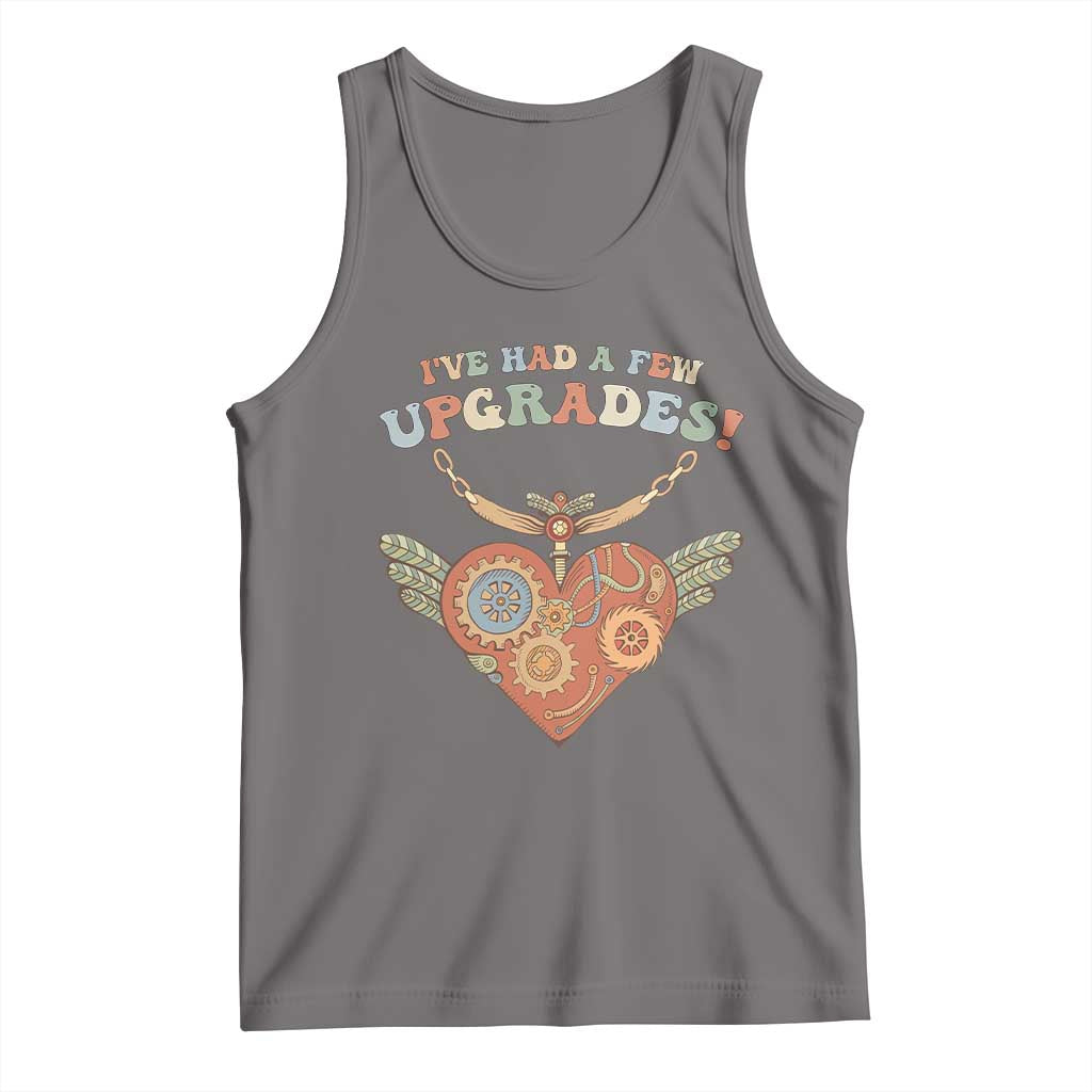 Congenital Heart Disease CHD Awareness Tank Top I've Had A Few Upgrades Toy Heart TS11 Deep Heather Print Your Wear