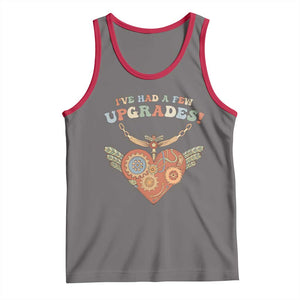 Congenital Heart Disease CHD Awareness Tank Top I've Had A Few Upgrades Toy Heart TS11 Deep Heather Red Print Your Wear