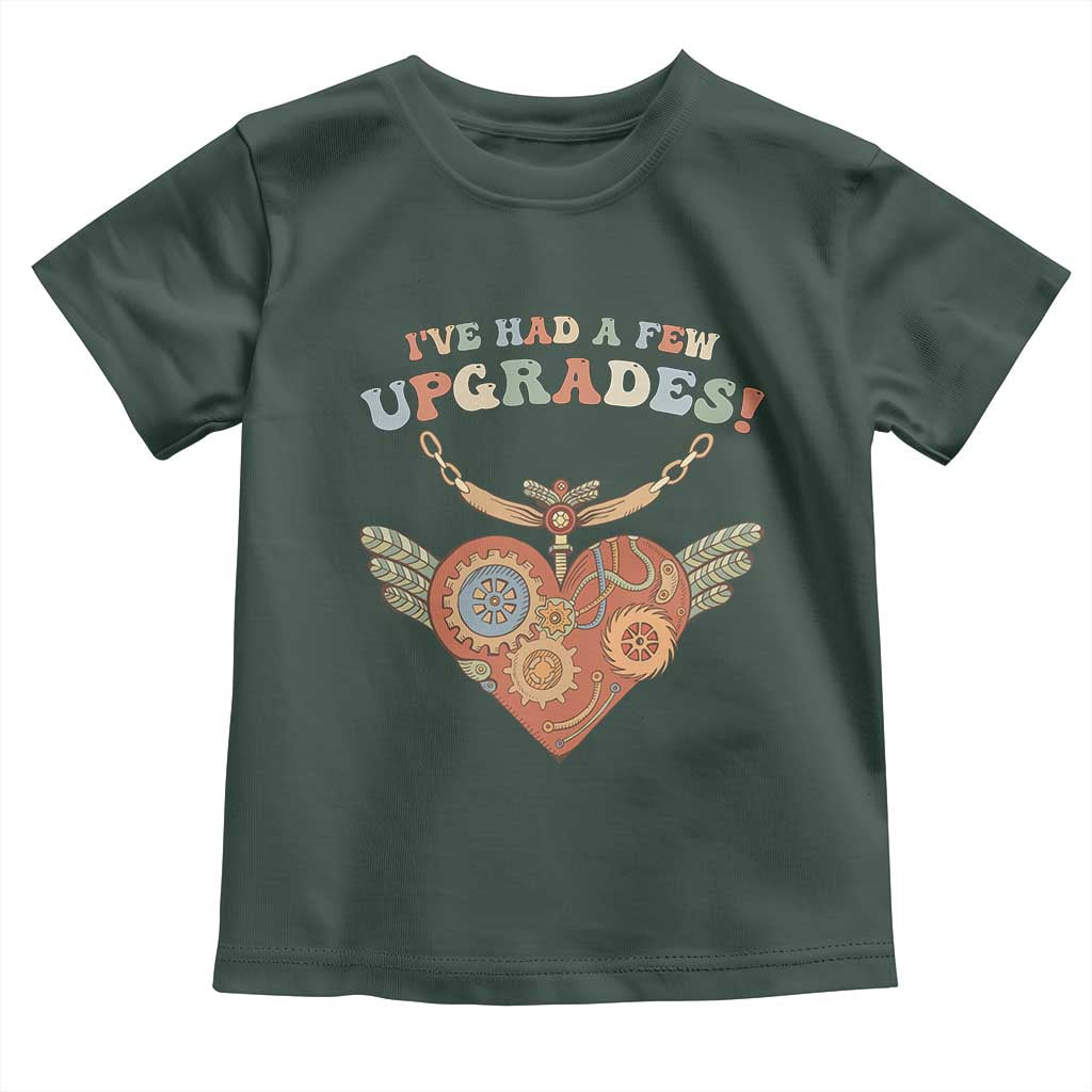 Congenital Heart Disease CHD Awareness Toddler T Shirt I've Had A Few Upgrades Toy Heart TS11 Dark Forest Green Print Your Wear
