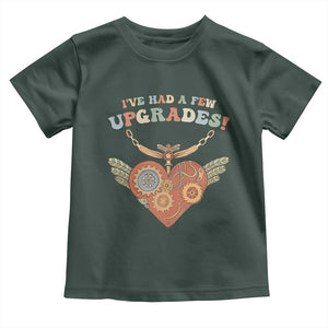 Congenital Heart Disease CHD Awareness Toddler T Shirt I've Had A Few Upgrades Toy Heart TS11 Dark Forest Green Print Your Wear