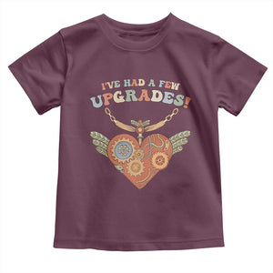 Congenital Heart Disease CHD Awareness Toddler T Shirt I've Had A Few Upgrades Toy Heart TS11 Maroon Print Your Wear
