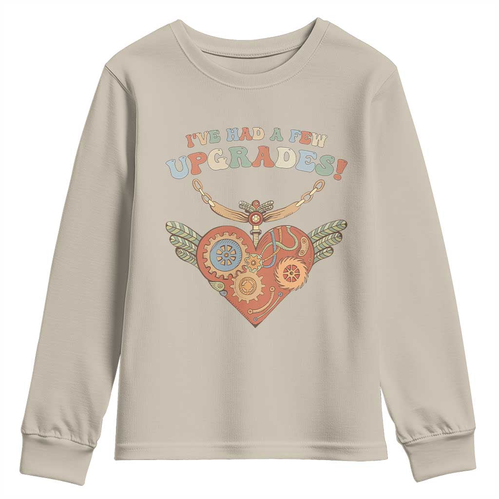 Congenital Heart Disease CHD Awareness Youth Sweatshirt I've Had A Few Upgrades Toy Heart TS11 Sand Print Your Wear