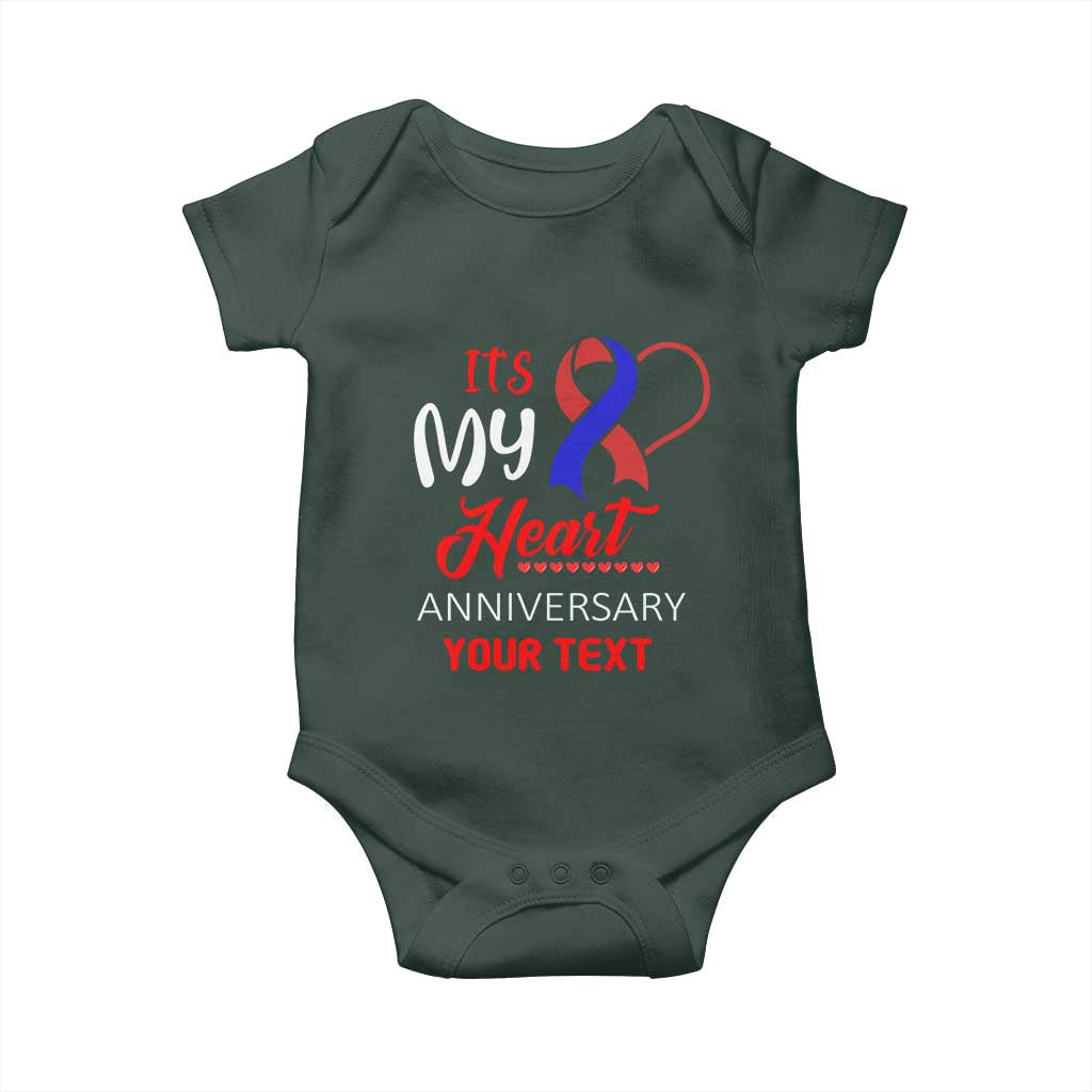 Personalized CHD Awareness Baby Onesie Custom Text It's My Heart Anniversary TS11 Print Your Wear