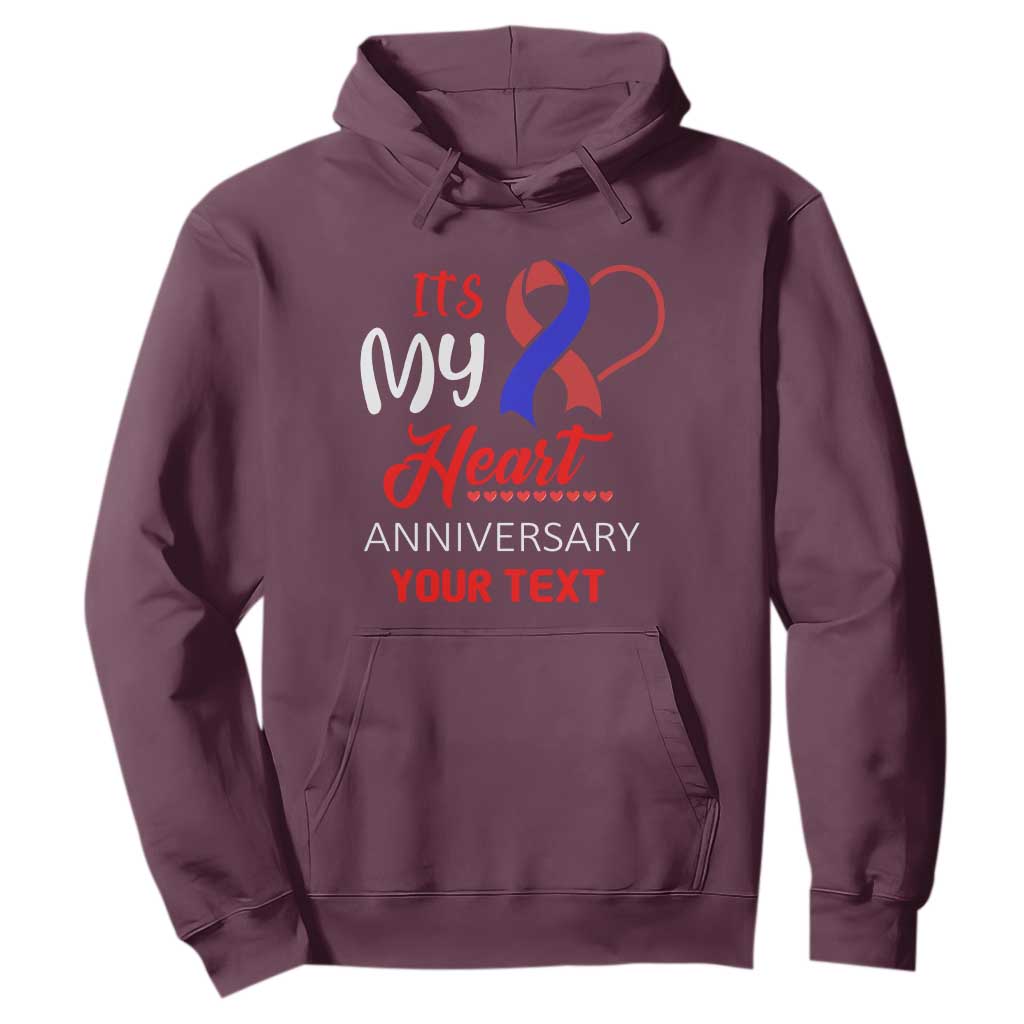 Personalized CHD Awareness Hoodie Custom Text It's My Heart Anniversary TS11 Maroon Print Your Wear