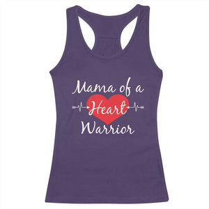 Mama Of A Heart Warrior Racerback Tank Top CHD Awareness Heart TS11 Purple Print Your Wear