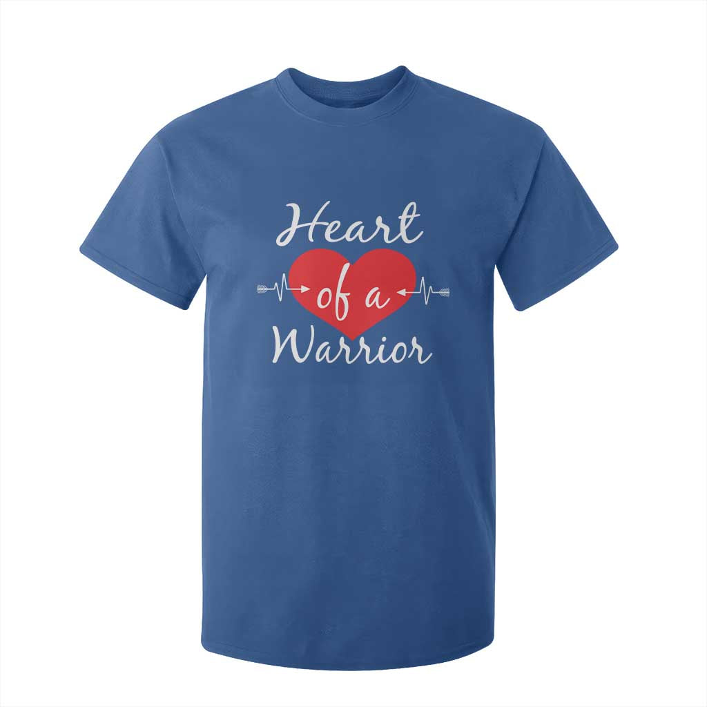 Heart Of A Warrior T Shirt For Kid CHD Awareness Heart TS11 Royal Blue Print Your Wear