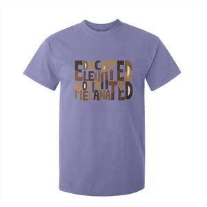 Educated Elevated Motivated Melanated T Shirt For Kid Proud African American TS11 Violet Print Your Wear