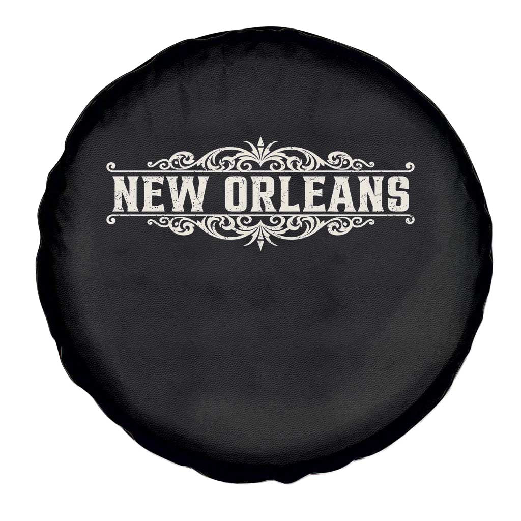 NOLA New Orleans Pride Vintage Scrollwork Spare Tire Cover TS11 Print Your Wear