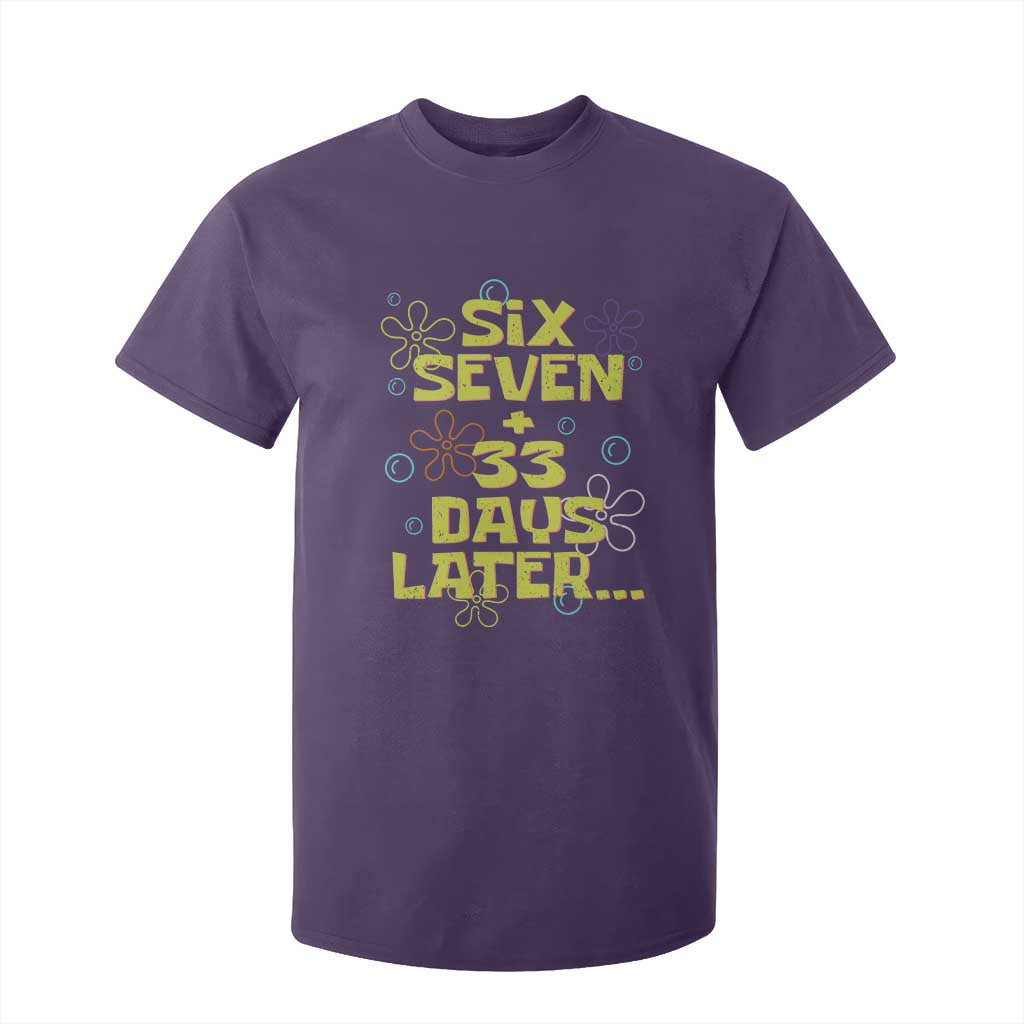 Funny 67 33 100 Days Of School T Shirt For Kid 100th Day Six Seven Days Later TS11 Purple Print Your Wear