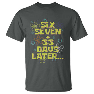 Funny 67 33 100 Days Of School T Shirt 100th Day Six Seven Days Later TS11 Dark Heather Print Your Wear