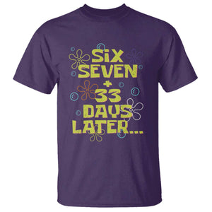 Funny 67 33 100 Days Of School T Shirt 100th Day Six Seven Days Later TS11 Purple Print Your Wear