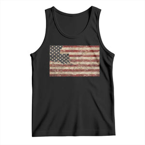 Louisiana Pride Vintage American Flag State Map Tank Top TS11 Black Print Your Wear