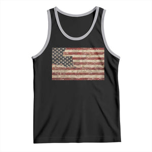 Louisiana Pride Vintage American Flag State Map Tank Top TS11 Black Athletic Heather Print Your Wear