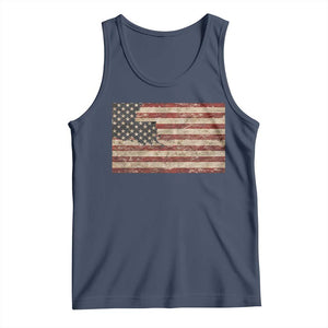 Louisiana Pride Vintage American Flag State Map Tank Top TS11 Navy Print Your Wear