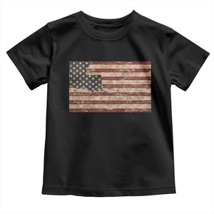 Louisiana Pride Vintage American Flag State Map Toddler T Shirt TS11 Black Print Your Wear