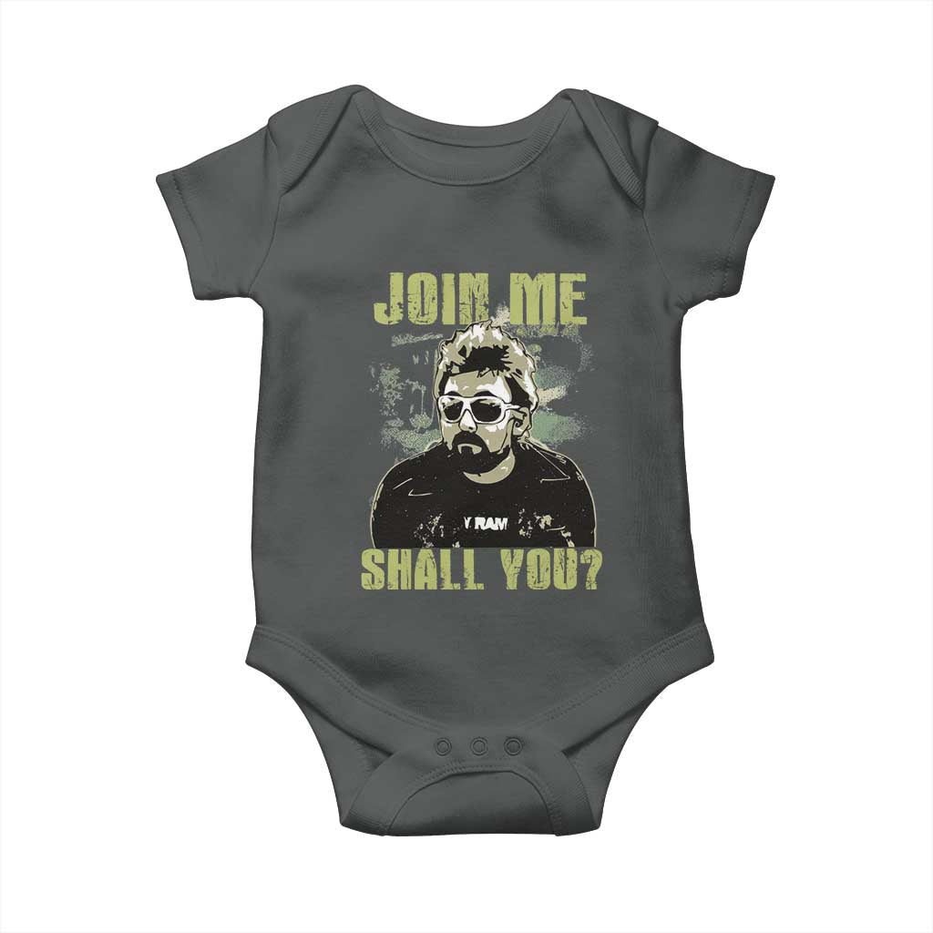 Adam Inspired Memorial Baby Onesie Join Me Shall You The Woo Tribute TS11 Dark Heather Print Your Wear