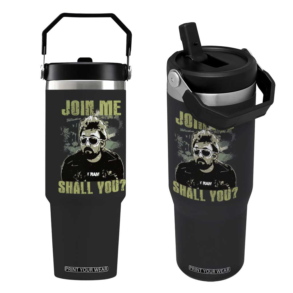 Adam Inspired Memorial Flip Straw Tumbler Join Me Shall You The Woo Tribute TS11 One Size: 30 oz Black Print Your Wear