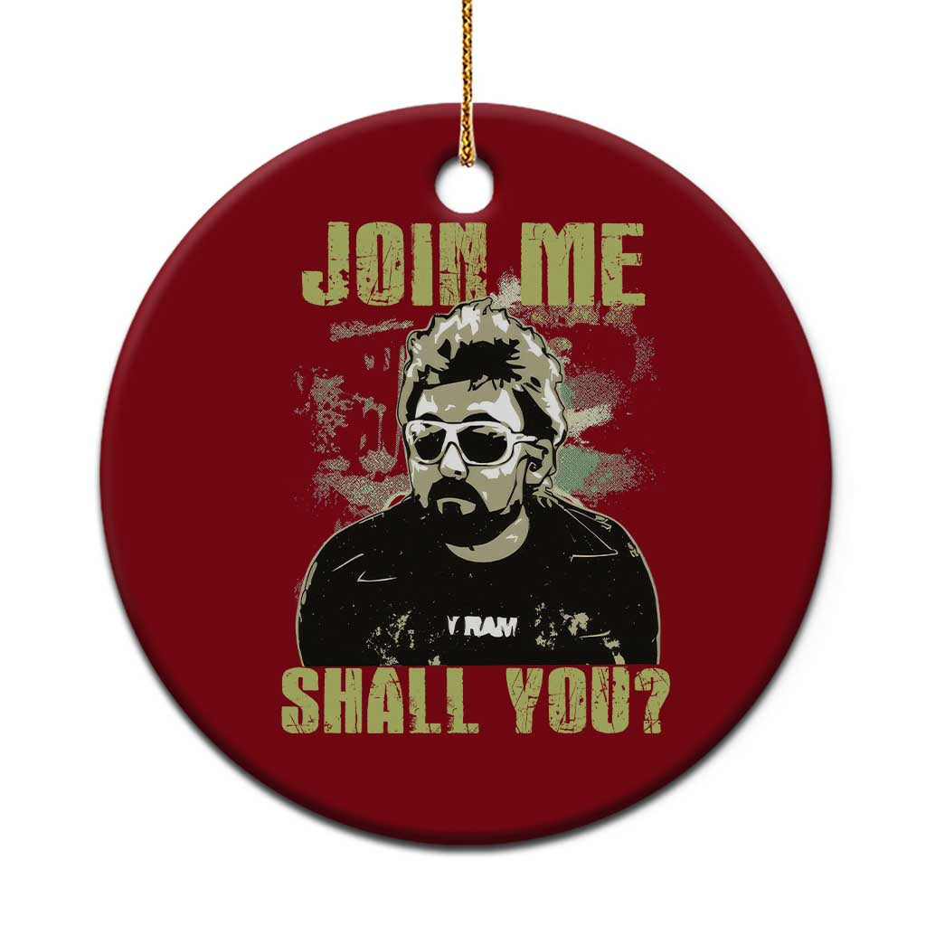 Adam Inspired Memorial Ceramic Ornament Join Me Shall You The Woo Tribute TS11 1pc Red Print Your Wear