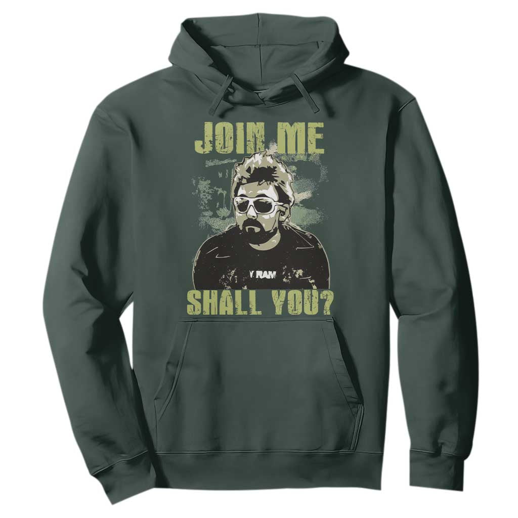 Adam Inspired Memorial Hoodie Join Me Shall You The Woo Tribute TS11 Dark Forest Green Print Your Wear