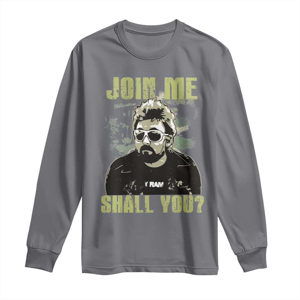 Adam Inspired Memorial Long Sleeve Shirt Join Me Shall You The Woo Tribute TS11 Charcoal Print Your Wear