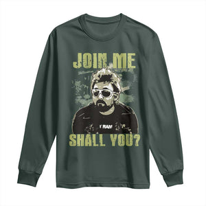 Adam Inspired Memorial Long Sleeve Shirt Join Me Shall You The Woo Tribute TS11 Dark Forest Green Print Your Wear